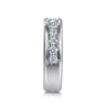 14K White Gold Diamond Men's Band - 1 ct