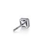 14K White Gold Diamond Mens Angular Cuts Single Stud Earring - 0.14 ct