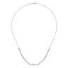 14K White Gold Diamond Necklace - 1.5 ct