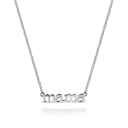 14K White Gold Diamond Necklace