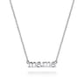 14K White Gold Diamond Necklace
