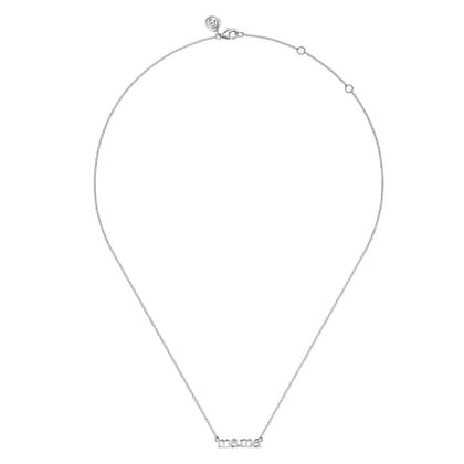 14K White Gold Diamond Necklace