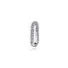 14K White Gold Diamond Paperclip Lock - 0.95 ct