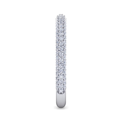 14K White Gold Diamond Pave Anniversary Band