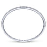 14K White Gold Diamond Pave Bangle - 1.87 ct