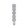 14K White Gold Diamond Pave Cluster Ring - 0.5 ct