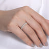 14K White Gold Diamond Pave Cluster Ring - 0.5 ct
