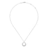 14K White Gold Diamond Pendant Necklace - 0.25 ct