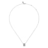 14K White Gold Diamond Pendant Necklace - 0.5 ct