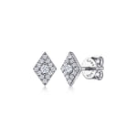 14K-White-Gold-Diamond-Rhombus-Stud-Earrings1