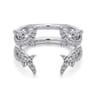 Enhancer Wedding Ring in 14k White Gold with Round Natural Diamond at Gabriel & Co.