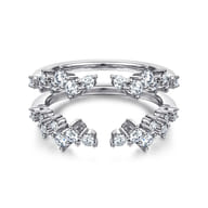 14K White Gold Diamond Ring Enhancer