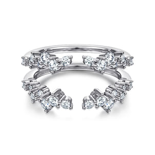 14K White Gold Diamond Ring Enhancer