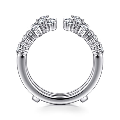 14K White Gold Diamond Ring Enhancer