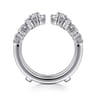 Enhancer Wedding Ring in 14k White Gold with Round Natural Diamond at Gabriel & Co.
