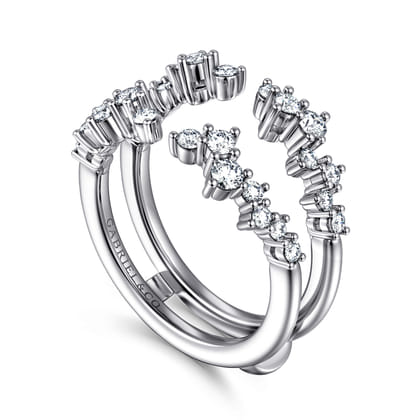 14K White Gold Diamond Ring Enhancer