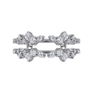 14K White Gold Diamond Ring Enhancer