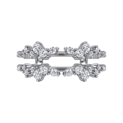 14K White Gold Diamond Ring Enhancer