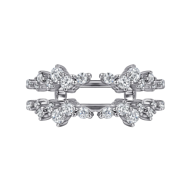 14K White Gold Diamond Ring Enhancer