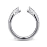 Enhancer Wedding Ring in 14k White Gold with Round Natural Diamond at Gabriel & Co.