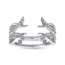 Enhancer Wedding Ring in 14k White Gold with Round Natural Diamond at Gabriel & Co.