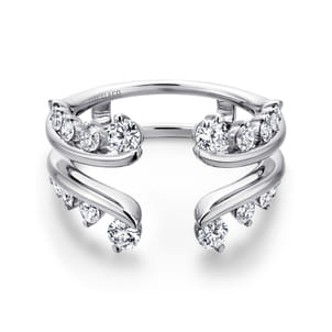 14K White Gold Diamond Ring Enhancer