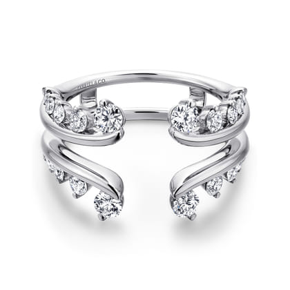 14K White Gold Diamond Ring Enhancer