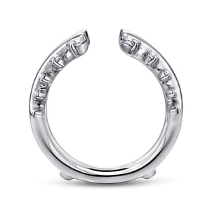 14K White Gold Diamond Ring Enhancer