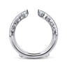 Enhancer Wedding Ring in 14k White Gold with Round Natural Diamond at Gabriel & Co.