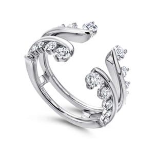 14K White Gold Diamond Ring Enhancer