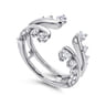Enhancer Wedding Ring in 14k White Gold with Round Natural Diamond at Gabriel & Co.