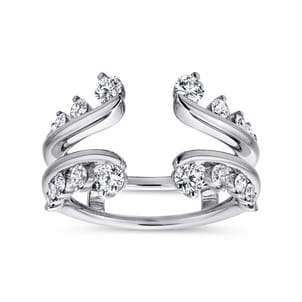 14K White Gold Diamond Ring Enhancer
