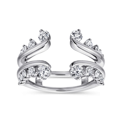 14K White Gold Diamond Ring Enhancer