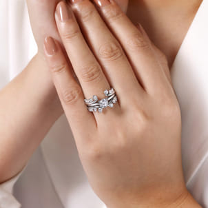 14K White Gold Diamond Ring Enhancer