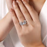 Enhancer Wedding Ring in 14k White Gold with Round Natural Diamond at Gabriel & Co.