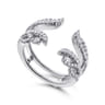 Enhancer Wedding Ring in 14k White Gold with Round  at Gabriel & Co.