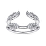 Enhancer Wedding Ring in 14k White Gold with Round  at Gabriel & Co.