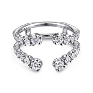 14K White Gold Diamond Ring Enhancer