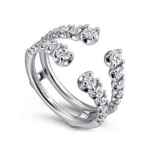 14K White Gold Diamond Ring Enhancer