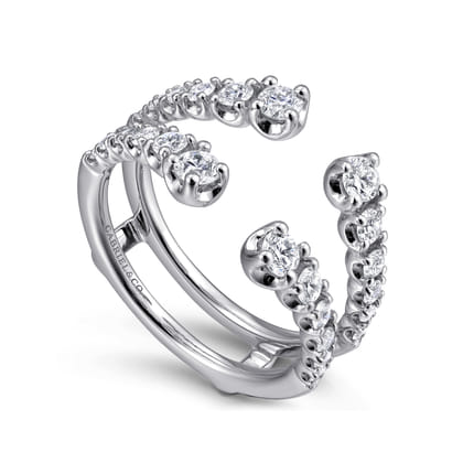 14K White Gold Diamond Ring Enhancer