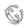 Enhancer Wedding Ring in 14k White Gold with Round Natural Diamond at Gabriel & Co.