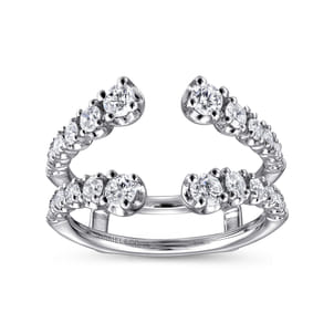 14K White Gold Diamond Ring Enhancer