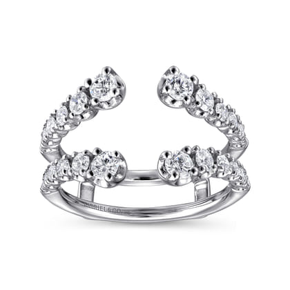 14K White Gold Diamond Ring Enhancer