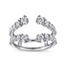Enhancer Wedding Ring in 14k White Gold with Round Natural Diamond at Gabriel & Co.