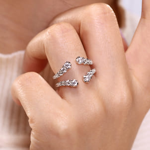 14K White Gold Diamond Ring Enhancer