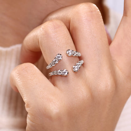 14K White Gold Diamond Ring Enhancer