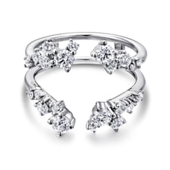 14K White Gold Diamond Ring Enhancer