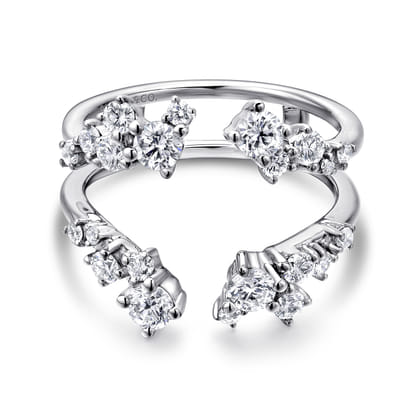 14K White Gold Diamond Ring Enhancer