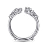 Enhancer Wedding Ring in 14k White Gold with Round Natural Diamond at Gabriel & Co.