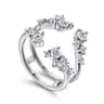 Enhancer Wedding Ring in 14k White Gold with Round Natural Diamond at Gabriel & Co.